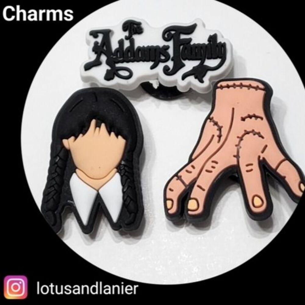 Shoe Charms "The Adam's Family" Set of 3